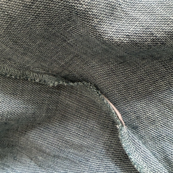 JJill Maxi Dress Sleeveless Linen Blue Textured Women’s Large - Picture 5 of 5